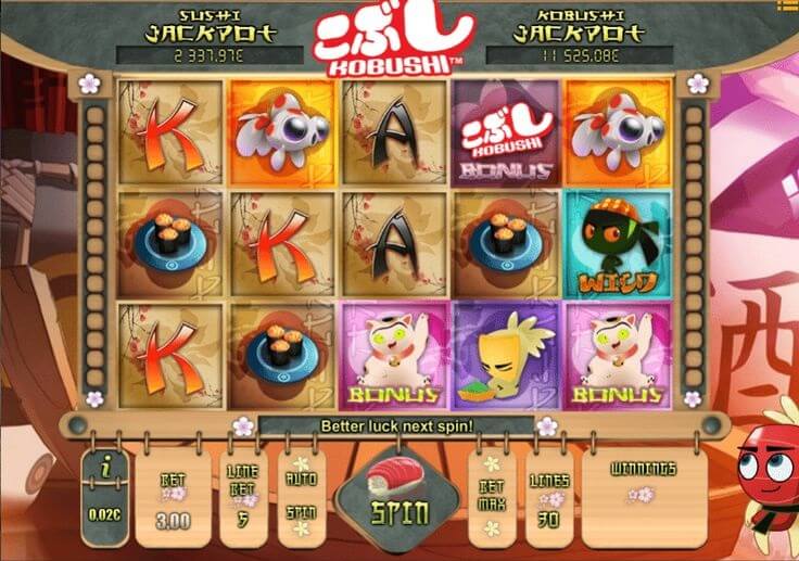 Playing Kobushi Internet Slots